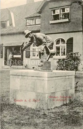 AK / Ansichtskarte  Essen__Ruhr Giesser Standbild in Altenhof 