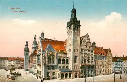 AK / Ansichtskarte  Chemnitz Neues Rathaus Chemnitz