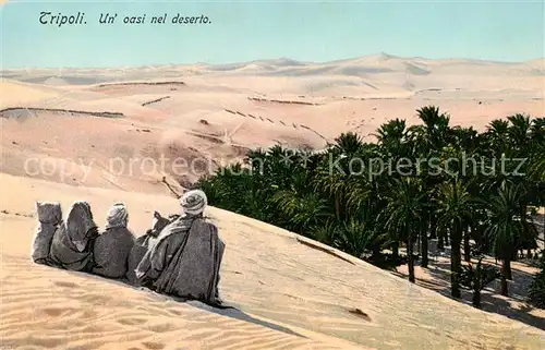 AK / Ansichtskarte 73807815 Tripoli___Tripolis_Libyen Un oasi nel deserto 