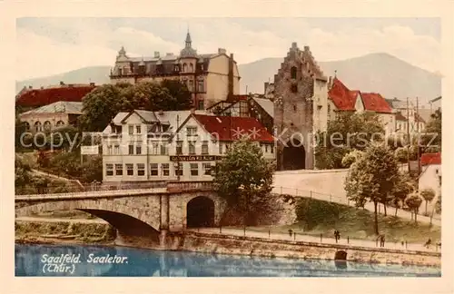 AK / Ansichtskarte 73807818 Saalfeld_Saale Schloss Saaletor Saalfeld_Saale