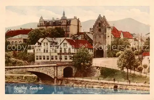 AK / Ansichtskarte  Saalfeld_Saale Schloss Saaletor Saalfeld_Saale