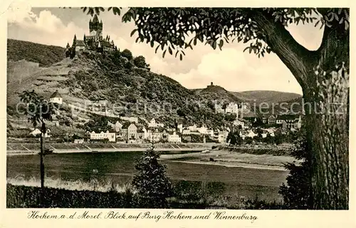 AK / Ansichtskarte  Kochem_Cochem_Mosel Blick auf Burg Cochem und Winnenburg 