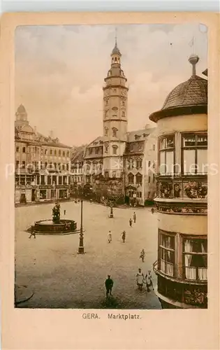 AK / Ansichtskarte  Gera Marktplatz Gera