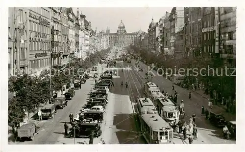 AK / Ansichtskarte  Praha_Prahy_Prague Vaclavske namesti Wenzelsplatz Strassenbahn Praha_Prahy_Prague