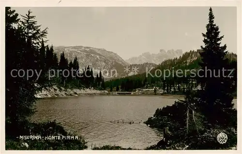 AK / Ansichtskarte  Misurina_Veneto_IT Misurina See und Monte Pirna 