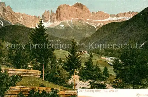 AK / Ansichtskarte 73807904 Rosengarten_Catinaccio_Dolomiti_IT Landschaftspanorama Dolomiten 