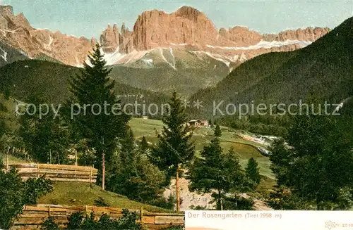 AK / Ansichtskarte  Rosengarten_Catinaccio_Dolomiti_IT Landschaftspanorama Dolomiten 