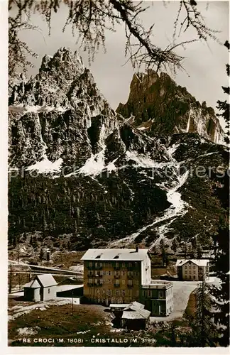 AK / Ansichtskarte 73807919 Cortina_d_Ampezzo_IT Passo Tre Croci Cristallo Gebirgspass Dolomiten 