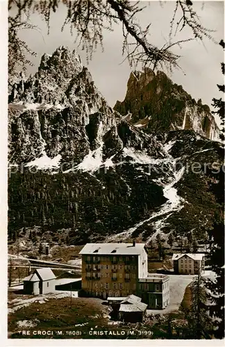 AK / Ansichtskarte  Cortina_d_Ampezzo_IT Passo Tre Croci Cristallo Gebirgspass Dolomiten 