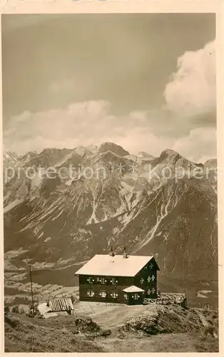 AK / Ansichtskarte  Haus_Steiermark Krummholzhuette gegen Dachstein Haus_Steiermark