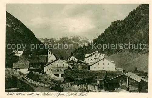 AK / Ansichtskarte  Vent__oetztal_Tirol_AT mit den Stubaier Alpen 