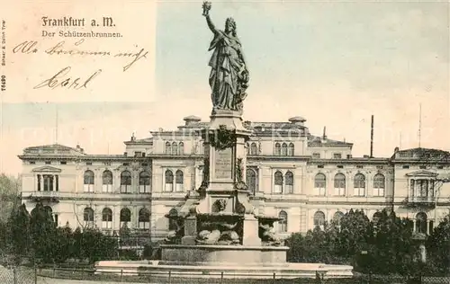 AK / Ansichtskarte  Frankfurt_Main Der Schuetzenbrunnen Frankfurt Main