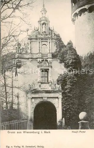 AK / Ansichtskarte  Wiesenburg_Mark Haupt Portal Wiesenburg Mark