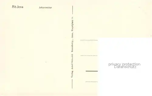 AK / Ansichtskarte  Alt_Jena_Thueringen Johannestor Alt_Jena_Thueringen