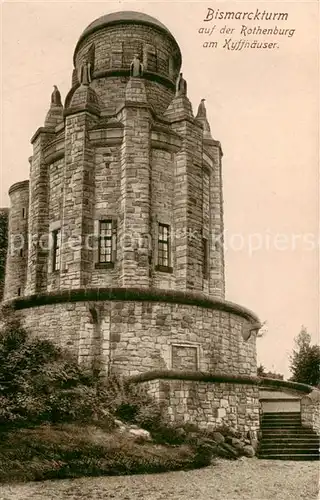 AK / Ansichtskarte 73807969 Kyffhaeuser Bismarckturm auf der Rothenburg Kyffhaeuser