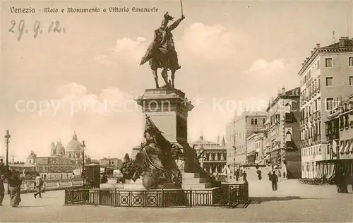 AK / Ansichtskarte  Venezia_Venedig Molo e Monumento e Vittorio Emanuele Venezia Venedig