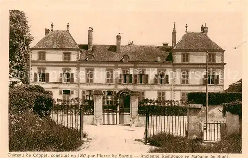 AK / Ansichtskarte Vaud_Le Chateau de Coppet Ancienne Residence de Madame de Stael Vaud_Le