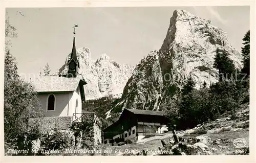 AK / Ansichtskarte  Hinterbaerenbad_Kaisertal_Tirol_AT mit Kl Halt und Totenkirchl 