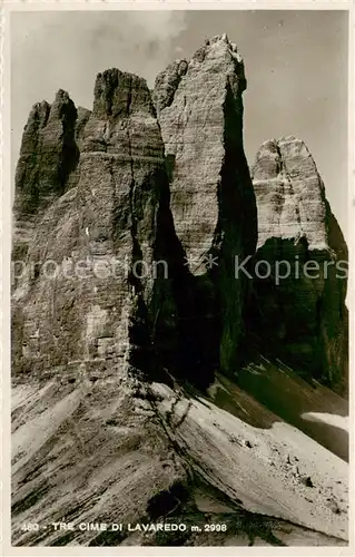 AK / Ansichtskarte  Tre_Cime_di_Lavaredo_3003m_Drei_Zinnen_IT Motiv 