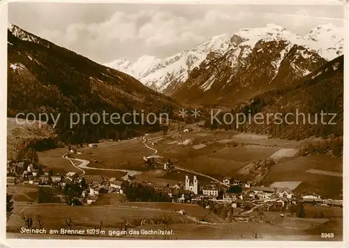 AK / Ansichtskarte 73808086 Steinach_Brenner_Tirol gegen das Gschnitztal Steinach_Brenner_Tirol