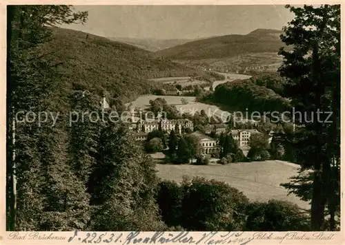 AK / Ansichtskarte  Bad_Brueckenau Blick auf Bad und Stadt Bad_Brueckenau