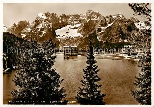 AK / Ansichtskarte  Lago_di_Misurina_IT mit Sorapis 