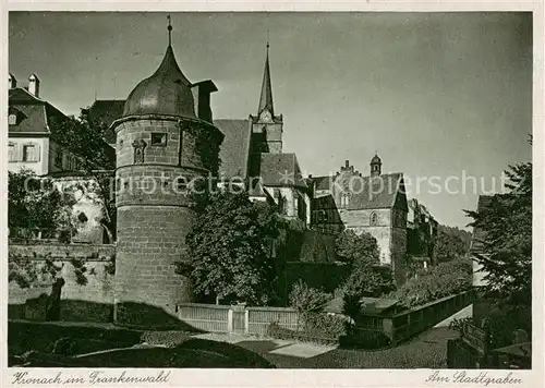 AK / Ansichtskarte 73808099 Kronach_Oberfranken Am Stadtgraben Kronach Oberfranken