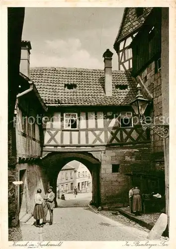 AK / Ansichtskarte  Kronach_Oberfranken Am Bamberger Tor Kronach Oberfranken