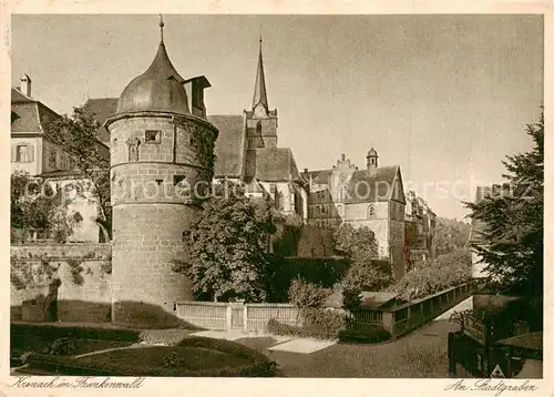 AK / Ansichtskarte  Kronach_Oberfranken Am Stadtgraben Kronach Oberfranken