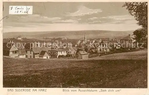 AK / Ansichtskarte  Bad_Suderode Blick vom Aussichtsturm Sieh dich um Bad_Suderode