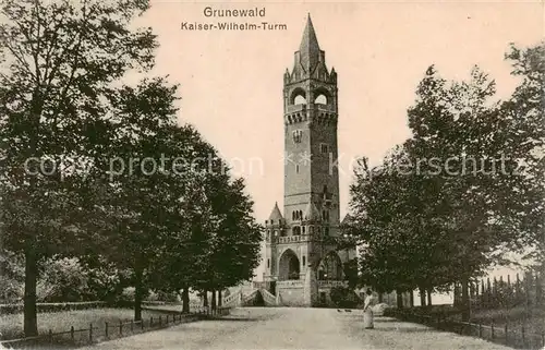 AK / Ansichtskarte 73808171 Grunewald_Berlin Kaiser Wilhelm Turm Grunewald Berlin