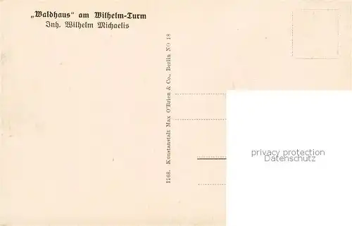 AK / Ansichtskarte  Grunewald_Berlin Kaiser Wilhelm Turm Grunewald Berlin