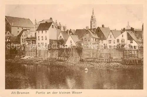 AK / Ansichtskarte  Bremen Partie an der kleinen Weser Bremen