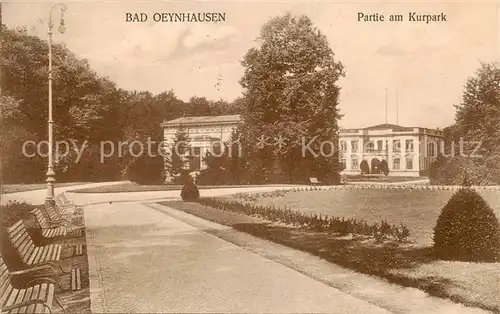 AK / Ansichtskarte  Bad_Oeynhausen Partie am Kurpark Bad_Oeynhausen