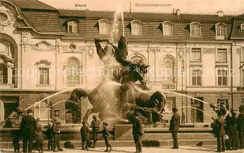 AK / Ansichtskarte  Altona__Hamburg Stuhlmannbrunnen Feldpost 