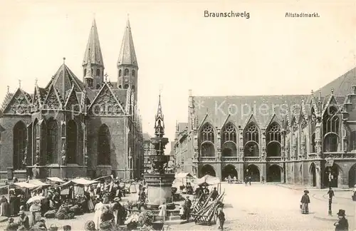 AK / Ansichtskarte  Braunschweig Altstadtmarkt Braunschweig