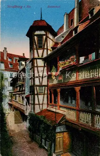 AK / Ansichtskarte Strassburg_Elsass Rabenhof Feldpost Strassburg Elsass