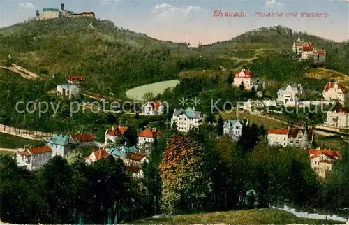 AK / Ansichtskarte  Eisenach Mariental und Wartburg 