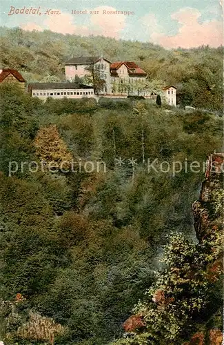 AK / Ansichtskarte 73808268 Bodetal_Bodethal_Harz Hotel zur Rosstrappe 