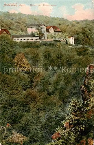 AK / Ansichtskarte  Bodetal_Bodethal_Harz Hotel zur Rosstrappe 