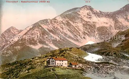 AK / Ansichtskarte  Oberstdorf Nebelhornhaus Oberstdorf