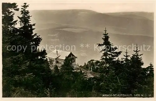 AK / Ansichtskarte  Arberschutzhaus_1456m_Bayerisch_Eisenstein Panorama 