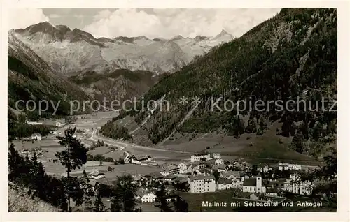 AK / Ansichtskarte  Mallnitz_Tauernbahn_Kaernten_AT mit Seebachtal und Ankogel 