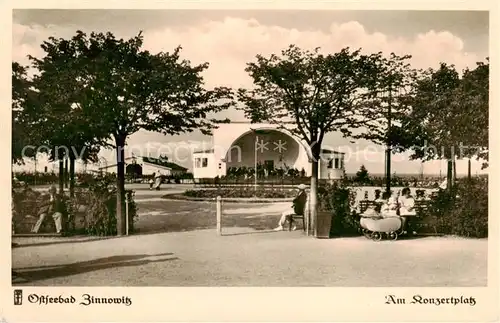 AK / Ansichtskarte  Zinnowitz_Ostseebad Am Konzertplatz Zinnowitz_Ostseebad