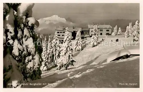 AK / Ansichtskarte 73808352 Predigtstuhl_Bad_Reichenhall Berghotel mit Staufen 