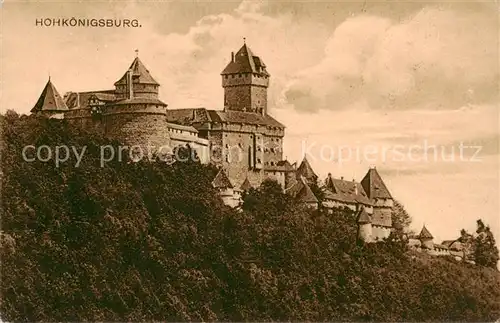 AK / Ansichtskarte Hohkoenigsburg_Haut Koenigsbourg Schloss Feldpostkarte 