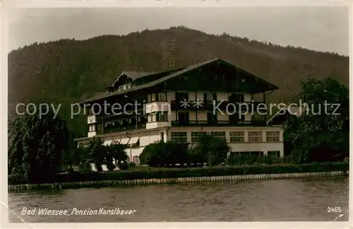 AK / Ansichtskarte  Bad_Wiessee_Tegernsee Pension Hanslbauer Bad_Wiessee_Tegernsee