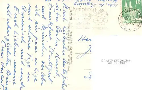 AK / Ansichtskarte  Garmisch-Partenkirchen Skigelaende an der Hochalm Garmisch-Partenkirchen