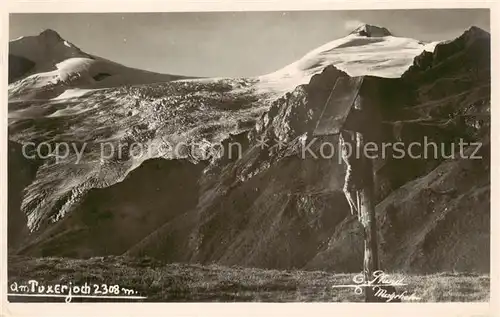 AK / Ansichtskarte  Tuxerjoch_Tirol_AT Panorama Wegekreuz 