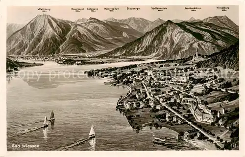 AK / Ansichtskarte  Bad_Wiessee_Tegernsee Panorama Bad_Wiessee_Tegernsee